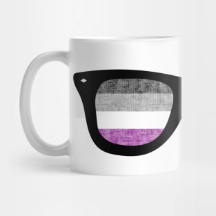 Asexual Pride Flag Sun Glasses Design Mug